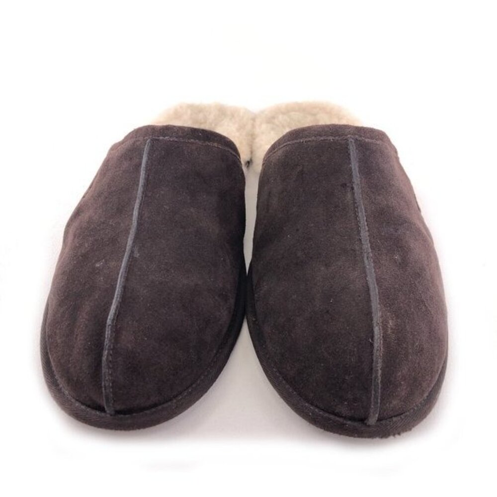 UGG Australia Brown Suede Winter Scuff Slippers 17 - Picture 4 of 14